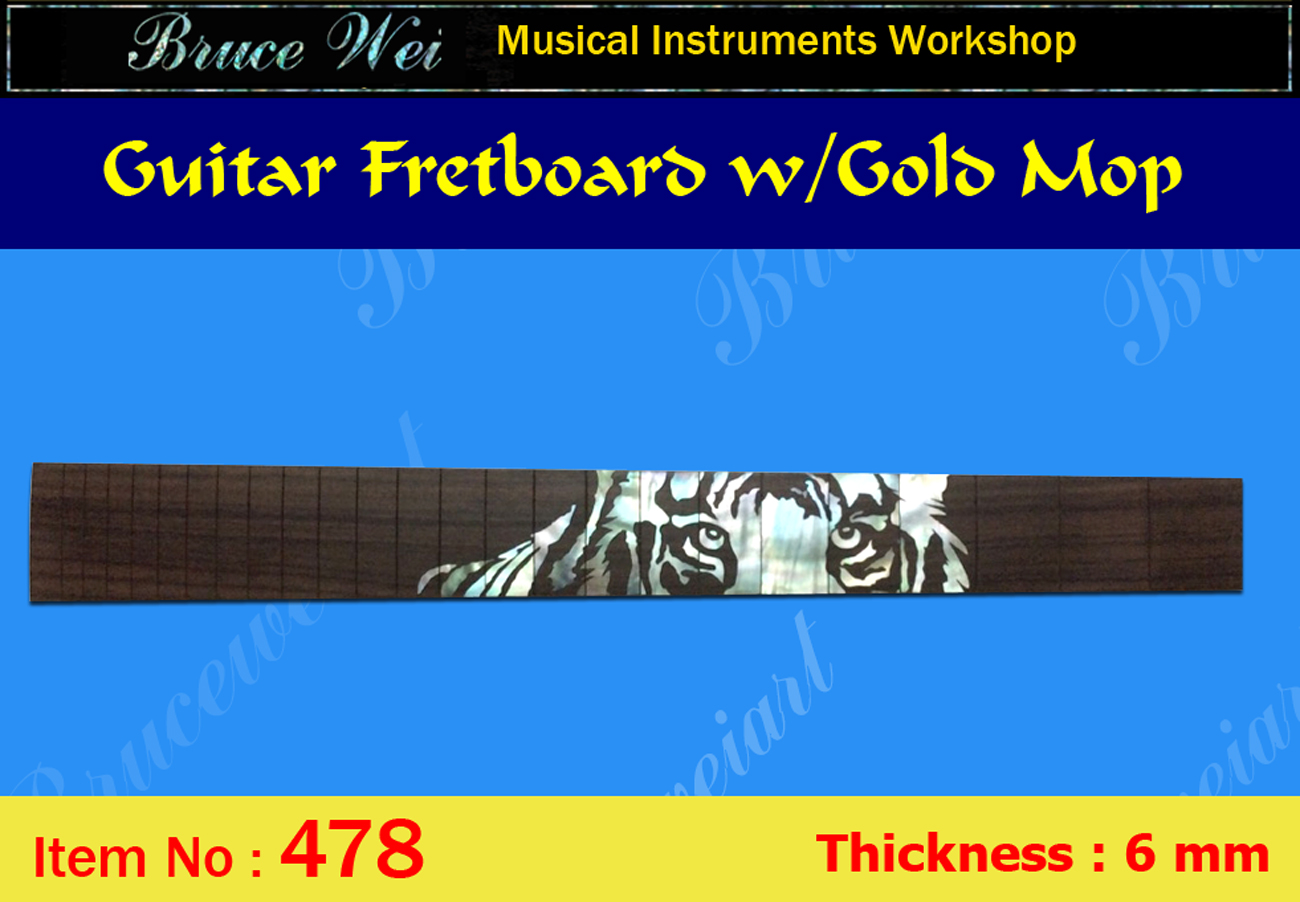 Bruce Wei, Guitar PartSlotted Rosewood Fretboard w/ MOP Inlay (478)