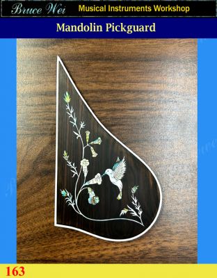 Bruce Wei, Mandolin Part-Rosewood Pickguard w/MOP Art Inlay (163)