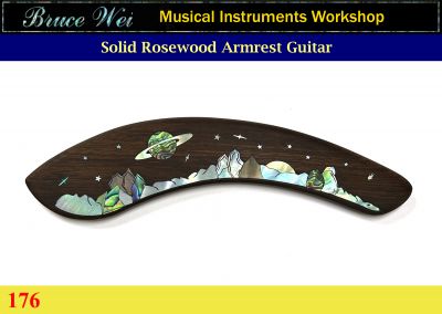 Bruce Wei, Guitar Part - Rosewood Armrest w/ MOP Art Inlay (176)