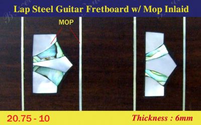 Bruce Wei, Lap Steel Fretboard w/MOP Inlay Scale 20.75