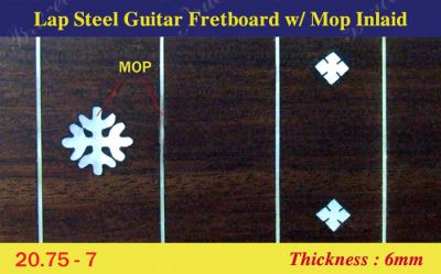 Bruce Wei, Lap Steel Fretboard w/MOP Inlay Scale 20.75