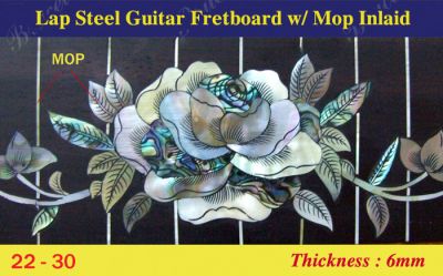 Bruce Wei, Lap Steel Fretboard w/MOP Inlay Scale 22