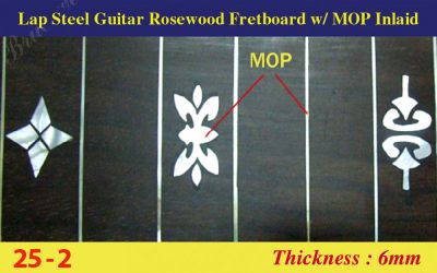 Bruce Wei, Lap Steel Fretboard w/MOP Inlay Scale 25