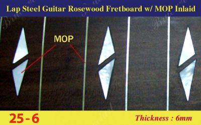 Bruce Wei, Lap Steel Fretboard w/MOP Inlay Scale 25