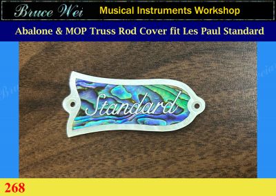 Bruce Wei, Abalone & MOP Truss Rod Cover fit Les Paul Standard (268)