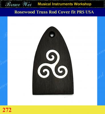 Bruce Wei Rosewood Truss Rod Cover fit PRS USA, Mop inlay (272)