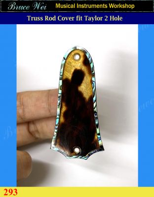 Free Shipping Bruce Wei UNIQUE Truss Rod Cover fit Taylor 2 Hole, Abalone inlay (293)