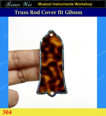 Free Shipping, Fit Gibson Truss Rod Cover, Abalone Inlay, Bruce Wei ( 304 ) 