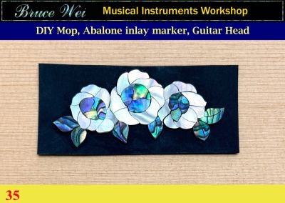 Bruce Wei, Inlay Material - DIY Abalone & Mop Inlay Marker, Guitar Head (35)