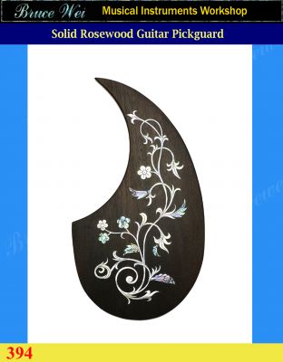 Bruce Wei, Guitar Part - Rosewood Pickguard W/ Mop Art Inlay (394)