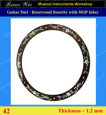 Bruce Wei, Acoustic Guitar Mop/ Abalone Inlay Rosette ( CR42 )