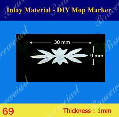 Bruce Wei, Inlay Material - DIY White Inlay markers (5pcs) (69)