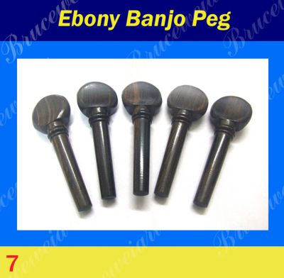 Bruce Wei, Banjo Part - Solid Macassar Ebony Tuning Peg 5pcs (7)