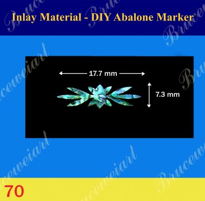 Bruce Wei, Inlay Material - DIY Abalone Inlay markers (5pcs) (70)