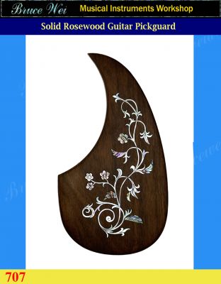 Bruce Wei, Guitar Part - Rosewood Pickguard W/ Mop Art Inlay ( 707 )