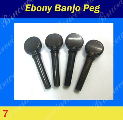 Bruce Wei, Banjo Part - Solid Macassar Ebony Tuning Peg 4pcs (7)