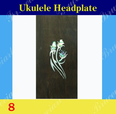 Bruce Wei, Ukulele Part - Rosewood Headplate w/ Mop Art Inlay ( 8 )