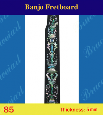 Bruce Wei, Banjo Part - Rosewood Fretboard w/ MOP Art Inlay (85)