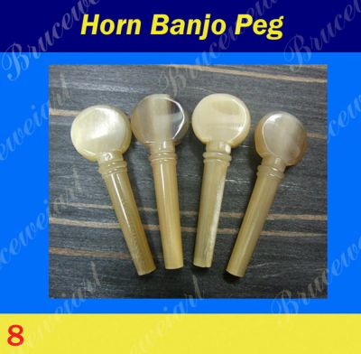 Bruce Wei, Banjo Part - Buffalo Horn Tuning Peg 4pcs (8)
