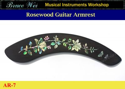 Bruce Wei, Guitar Part - Rosewood Armrest w/ MOP Art Inlay ( 7 )