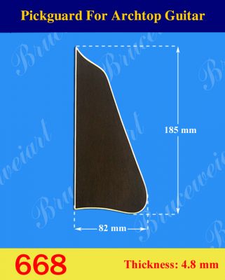 Bruce Wei, Archtop Guitar Rosewood Pickguard (668 )