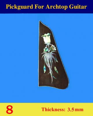 Archtop Guitar, Rosewood Pickguard, MOP & Abalone Inlay, Bruce Wei ( 8 )