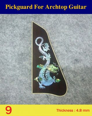 Bruce Wei, Archtop Guitar Part - Pickguard w/ MOP Art Inlay (9)