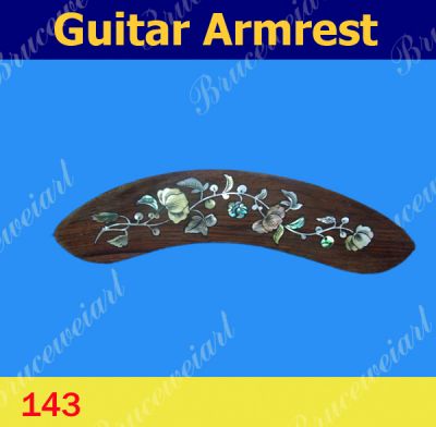 Bruce Wei, Guitar Part - Rosewood Armrest w/ MOP Art Inlay (143)