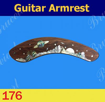 Bruce Wei, Guitar Part - Rosewood Armrest w/ MOP Art Inlay (176)