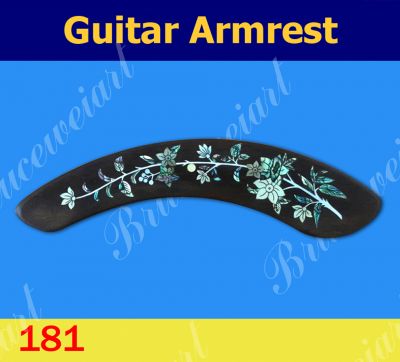 Bruce Wei, Guitar Part-Left Hand Rosewood Armrest w/ MOP Inlay (181)