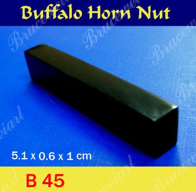 Bruce Wei, Buffalo Horn Nut - 5.1 x 1 x 0.6 cm (6 pcs) (B45)