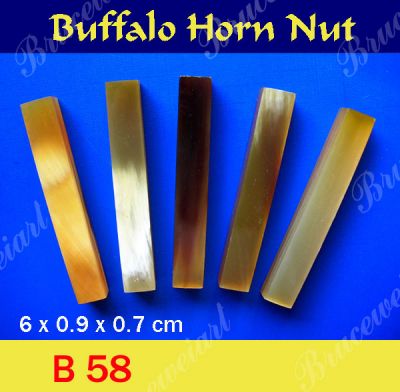 Bruce Wei, Buffalo Horn Nut - 6 x 0.9 x 0.7 cm ( 5 pcs )(B58)