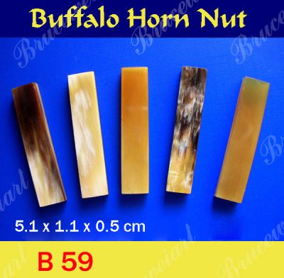Bruce Wei, Buffalo Horn Nut - 5.1 x 1.1 x 0.5 cm ( 5 pcs )(B59)