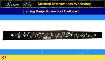 Bruce Wei, Banjo Part - Rosewood Fretboard w/MOP Art Inlay (83)