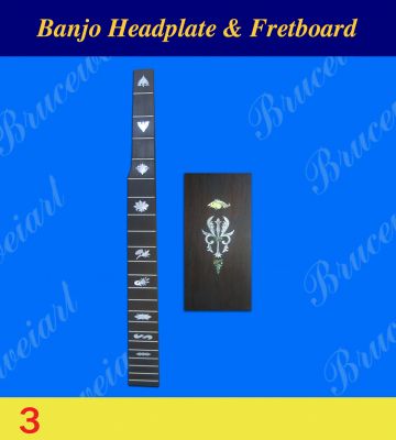 Bruce Wei, Banjo Headplate & Fretted Fretboard w/ MOP Inlay (3)