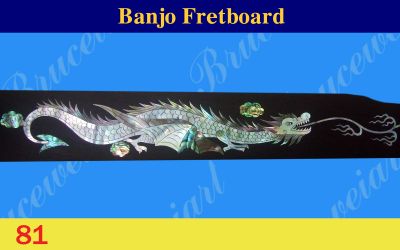 Bruce Wei, Banjo Part - Rosewood Fretboard Dragon Inlay (81)