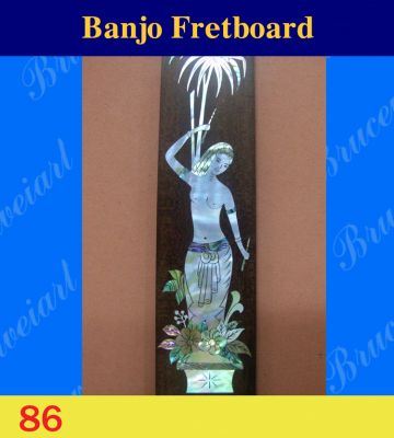 Bruce Wei, Banjo Part - Rosewood Fretboard w/MOP Art Inlay (86)