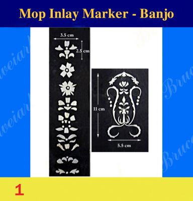 Bruce Wei, Banjo Inlay Material - DIY White Mop Inlay markers (1)
