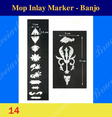Bruce Wei, Banjo Inlay Material - DIY White Mop Inlay markers (14)