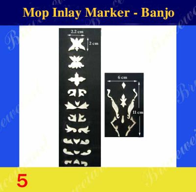 Bruce Wei, Banjo Inlay Material - DIY White Mop Inlay markers (5)