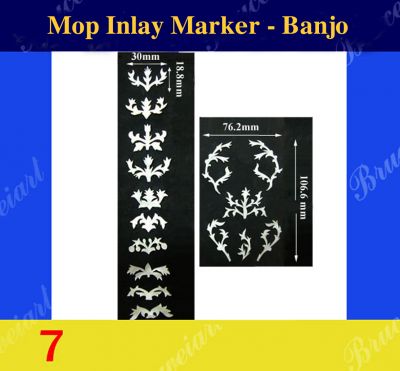 Bruce Wei, Banjo Inlay Material - DIY White Mop Inlay markers (7)