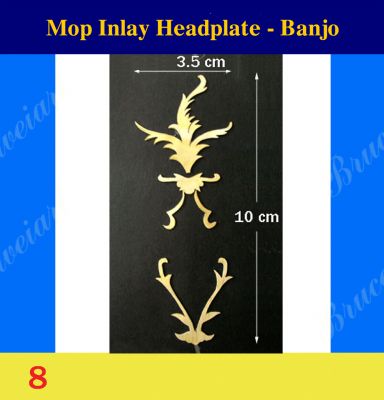 Bruce Wei, Banjo Inlay Material - DIY Gold Mop Inlay markers (8)