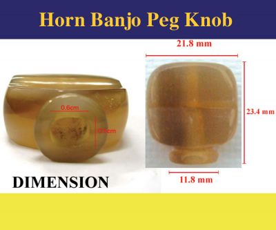 Bruce Wei, Banjo Part - Buffalo Horn Peg knob 5pcs (1)