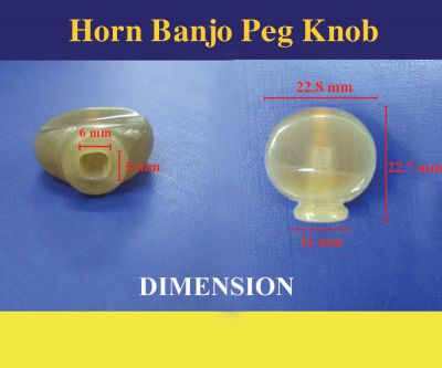 Bruce Wei, Banjo Part - Buffalo Horn Peg knob 4pcs (2)
