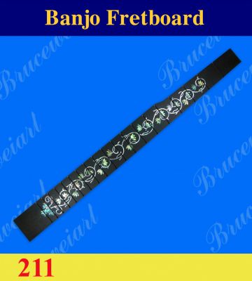 Bruce Wei, 26 3/16'' Banjo Rosewood Slotted Fretboard w/MOP Inlay (211)