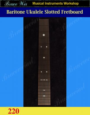 Bruce Wei, Baritone Ukulele Slotted Fretboard w/MOP Art Inlay (220)