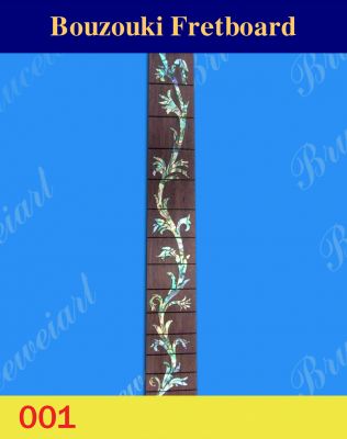 Bruce Wei, Bouzouki Slotted Fretboard w/Abalone Inlay (001)