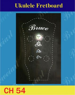 Bruce Wei, Ukulele Part - Inlay Your Name On Head Plate ( CH54)