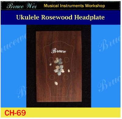 Bruce Wei, Ukulele Part - Inlay Your Name On Head Plate ( CH69)