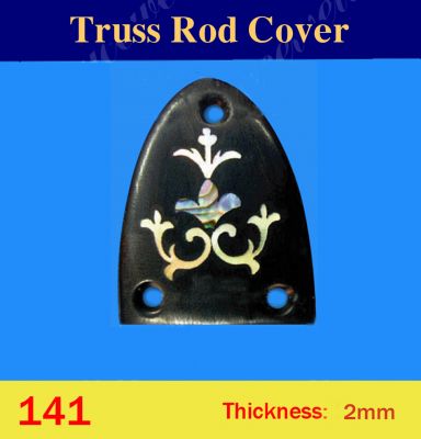 Bruce Wei, Macassar Ebony Truss Rod Cover w/MOP Inlay ( 141 )